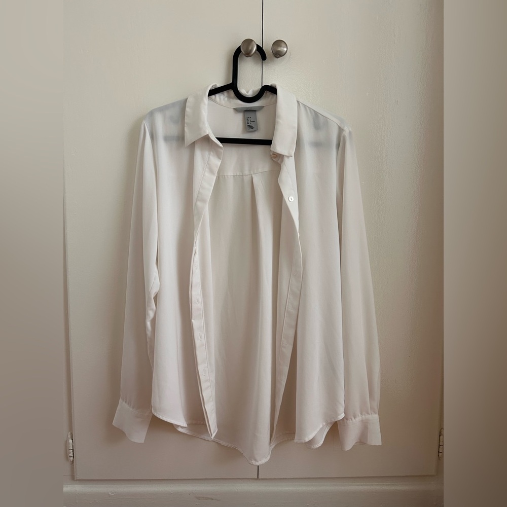 H&M Button Dress Shirt [Womens 4 | White]